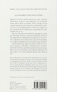 Les Insurrections singulières, 1