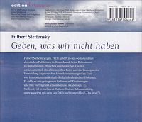 Geben, was wir nicht haben, 1