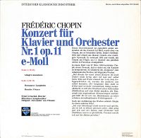 Konzert Für Klavier Und Orchester Nr.1 Op.11 E-moll [Vinyl], 1