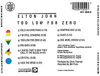 Too Low for Zero [CD], 1