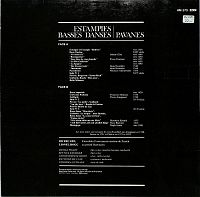 Estampies - Basses Danses - Pavanes [Vinyl], 1