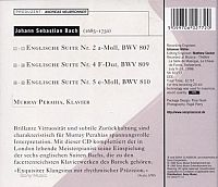  Englische Suiten No. 2, 4, 5 [CD], 1
