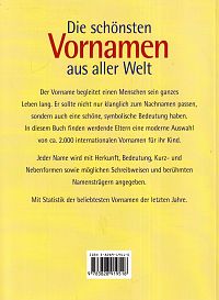 Die schönsten Vornamen aus aller Welt, 1