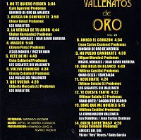 Vallenatos de Oro Vol. 23 [CD], 1