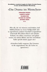 Das Buch der Unruhe des Hilfsbuchhalters Bernardo Soares, 1