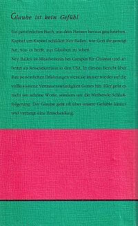 Glaube ist kein Gefühl, 1