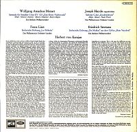 Eine Kleine Nachtmusik / Kindersinfonie / Les Préludes / Die Moldau [Vinyl], 1