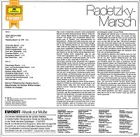 Radetzky-Marsch [Vinyl], 1