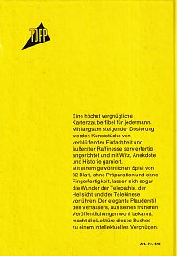 Die Kunst, mit Karten zu zaubern, 1