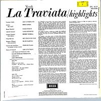 La Traviata - Highlights [Vinyl], 1