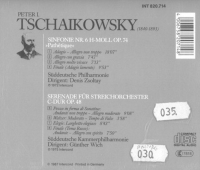 Sinfonie Nr. 6 Pathétique - Streicherserenade C-Dur [CD], 1