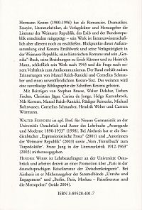 Dichter - Literat - Emigrant über Hermann Kesten, 1