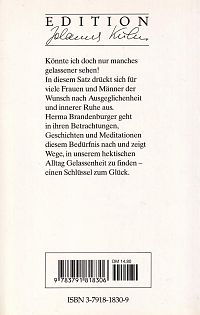 Gelassenheit finden, 1