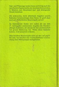 Saat und Pflanzenkalender 1993, 1