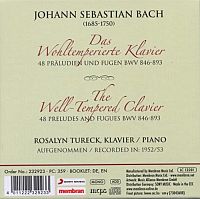 J. S. Bach: das Wohltemperierte Klavier [CD], 1