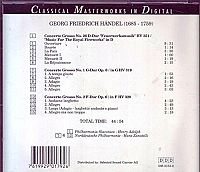 Georg Friedrich Händel, Feuerwerksmusik - Classical Masterworks in Digital [CD], 1