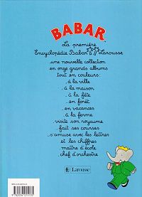 Encyclopédie Babar Larousse - Babar maître d'école, 1