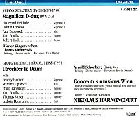 Magnificat D-Dur - BWV 243 / Utrechter Te Deum [CD], 1