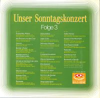 Unser Sonntagskonzert Folge 3 [Vinyl], 1