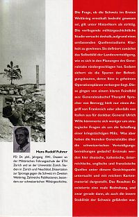 Die Schweizer Armee im Ersten Weltkrieg, 1