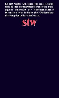 Demokratiedämmerung - Eine Kritik der Demokratietheorie, 1