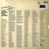 Hermann Prey singt Lieder von Carl Maria von Weber [Vinyl], 1