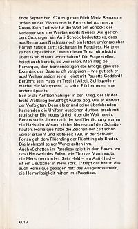 Schatten im Paradies, 1