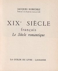 XIXe siècle Français - Le siècle romantique, 1