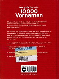 Das grosse Buch der 10000 Vornamen, 1