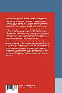 Analytische Einführung in die Erkenntnistheorie, 1