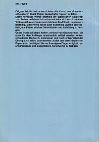 Origami - Papierfalttechnik, 1