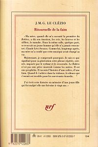Ritournelle de la faim, 1