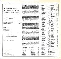 Die Grosse Orgel der Klosterkirche Engelberg [Vinyl], 1