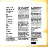 Volkslieder der Schweiz [Vinyl], 1
