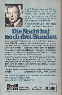 Die Nacht hat noch drei Stunden, 1