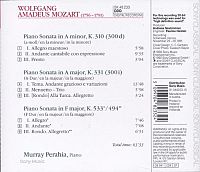 Mozart - Piano Sonatas [CD], 1