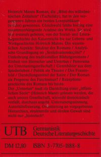 heinrich mann der untertan, 1