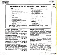 Die grosse Star- und Schlagerparade 1963 [Vinyl], 1