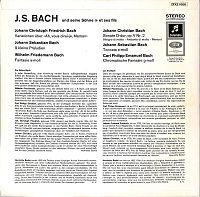 J.S. Bach und seine Söhne / et ses fils [Vinyl], 1