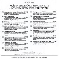 Männerchöre singen die schönsten Volkslieder [CD], 1