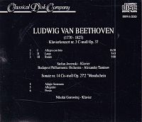 Klavierkonzert Nr. 3 - Mondschein Sonate [CD], 1