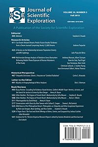 Journal of Scientific Exploration, 1