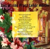 Das grosse Franz Leár Album [Vinyl], 1
