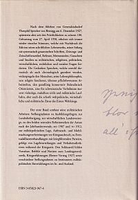 Gesammelte Schriften - Band 1 - Generalstabschef Sprecher, 1