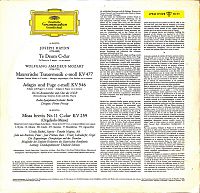 Te Deum - Maurische Trauermusik - Missa brevis [Vinyl], 1