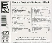 Klassische Sonaten für Klarinette und Klavier [CD], 1
