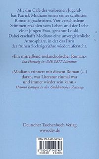 Im Café der verlorenen Jugend, 1