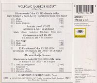 Klaviersonaten Alla Turca + Sonata Facile [CD], 1