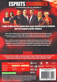 Esprits Criminels - Saison 3 [DVD], 1