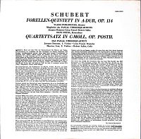 Forellen-Quintet - Quartettsatz in c-moll [Vinyl], 1